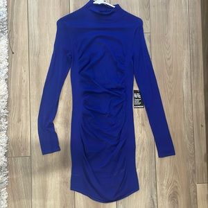 NWT Small Blue Long Sleeve Knot Dress